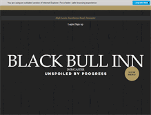 Tablet Screenshot of blackbullinn.co.uk